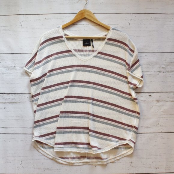 Urban Outfitters Out From Under Oversized Striped Tee S - Picture 1 of 10